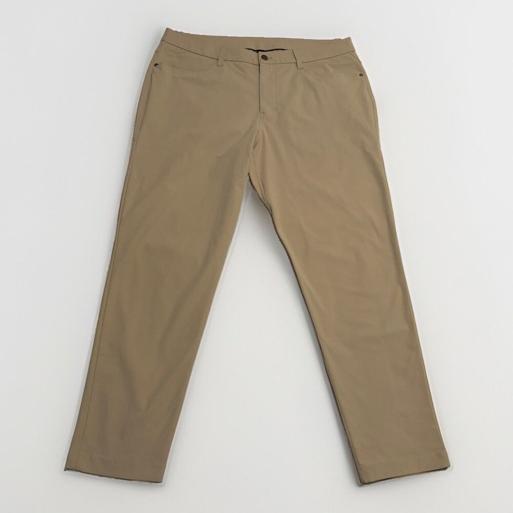 Lululemon ABC Classic Fit 5 Pocket Pant Warpstreme Tan Khaki Men’s Size 36x30